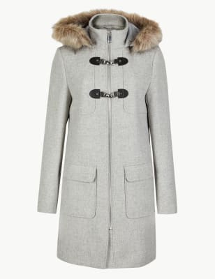 Womens duffle coat marks and clearance spencer