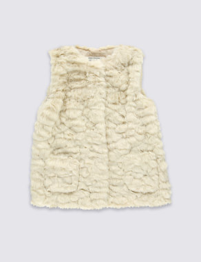 Faux Fur Gilet (5-14 Years) Image 2 of 3