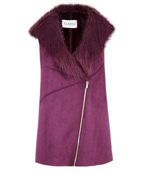 Faux Fur Gilet with Stormwear™ Image 2 of 4