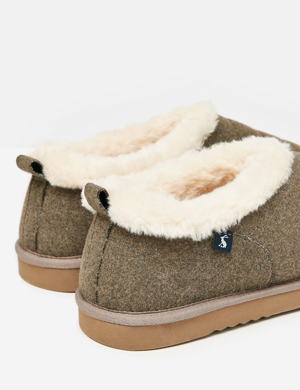 Faux Fur Lined Mule Slippers 2 of 7