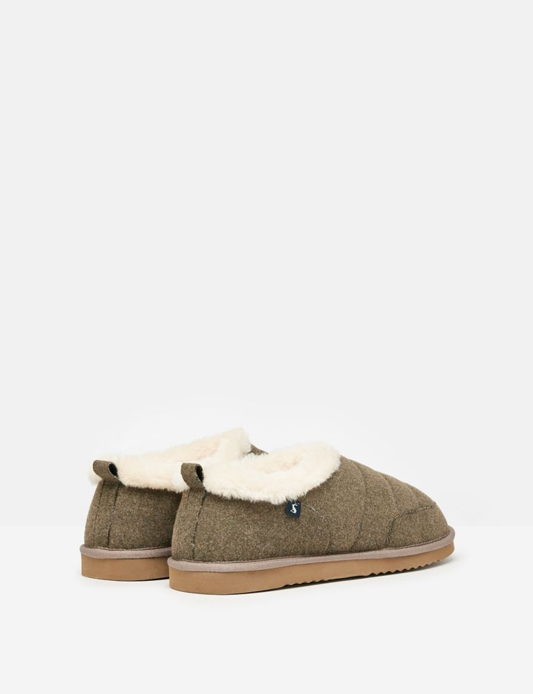 Faux Fur Lined Mule Slippers 4 of 7