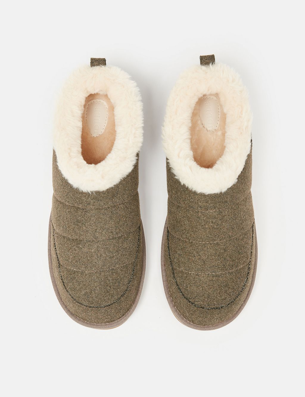 Faux Fur Lined Mule Slippers 7 of 7