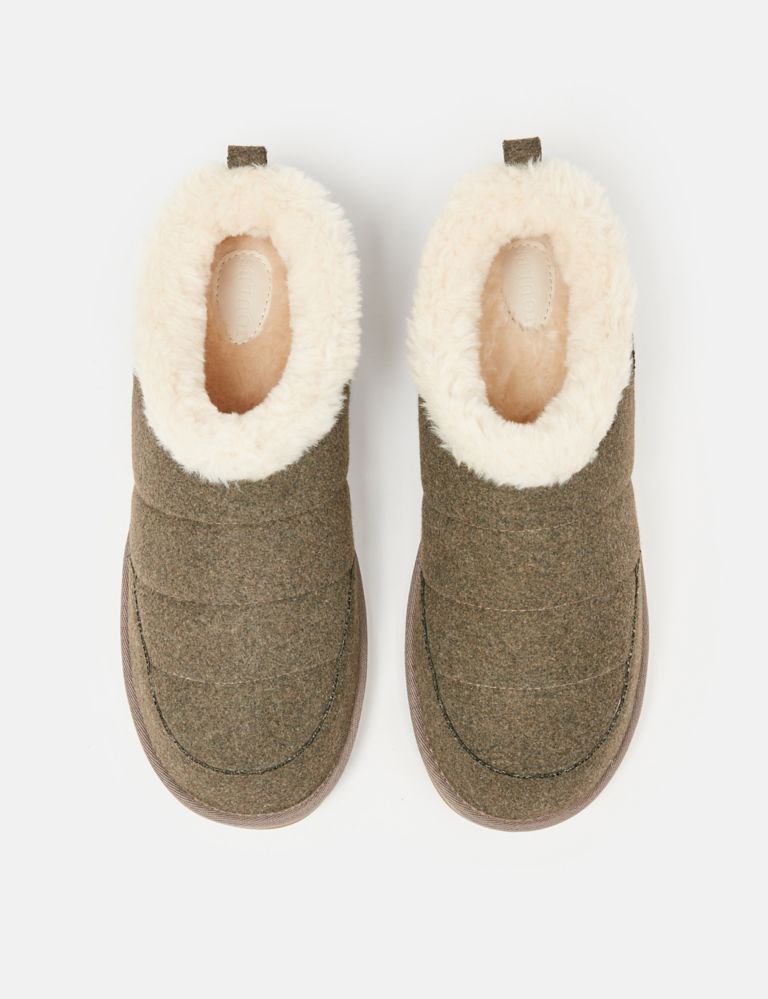 Faux Fur Lined Mule Slippers 5 of 7