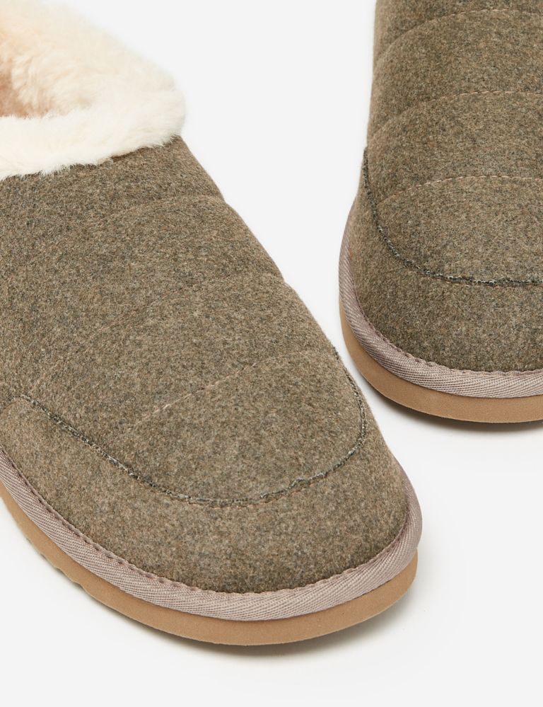 Faux Fur Lined Mule Slippers 6 of 7