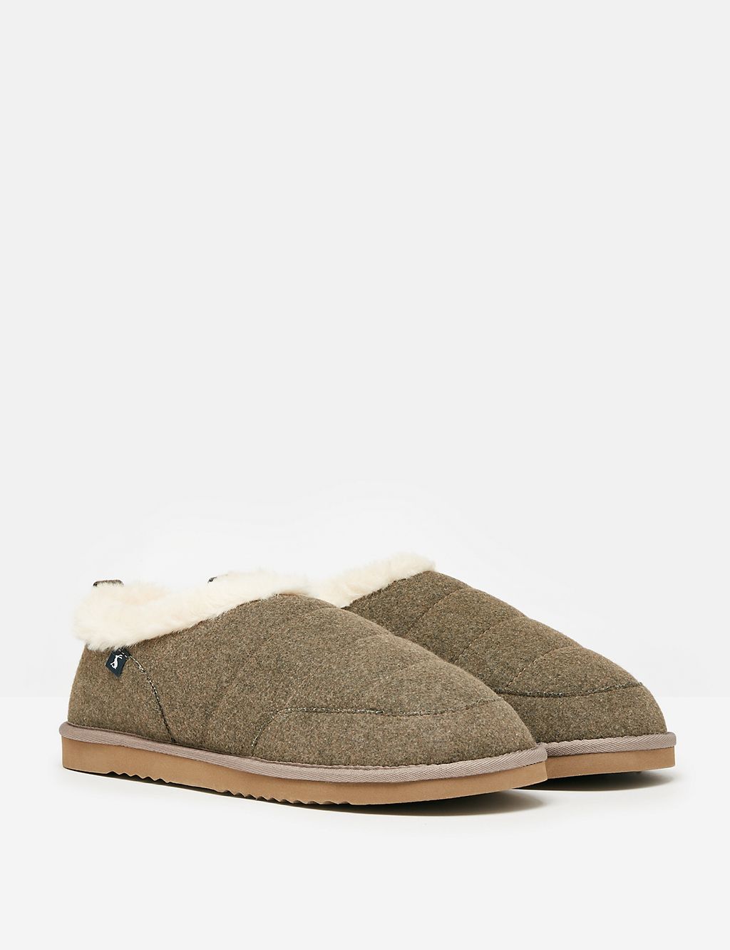 Faux Fur Lined Mule Slippers 1 of 7