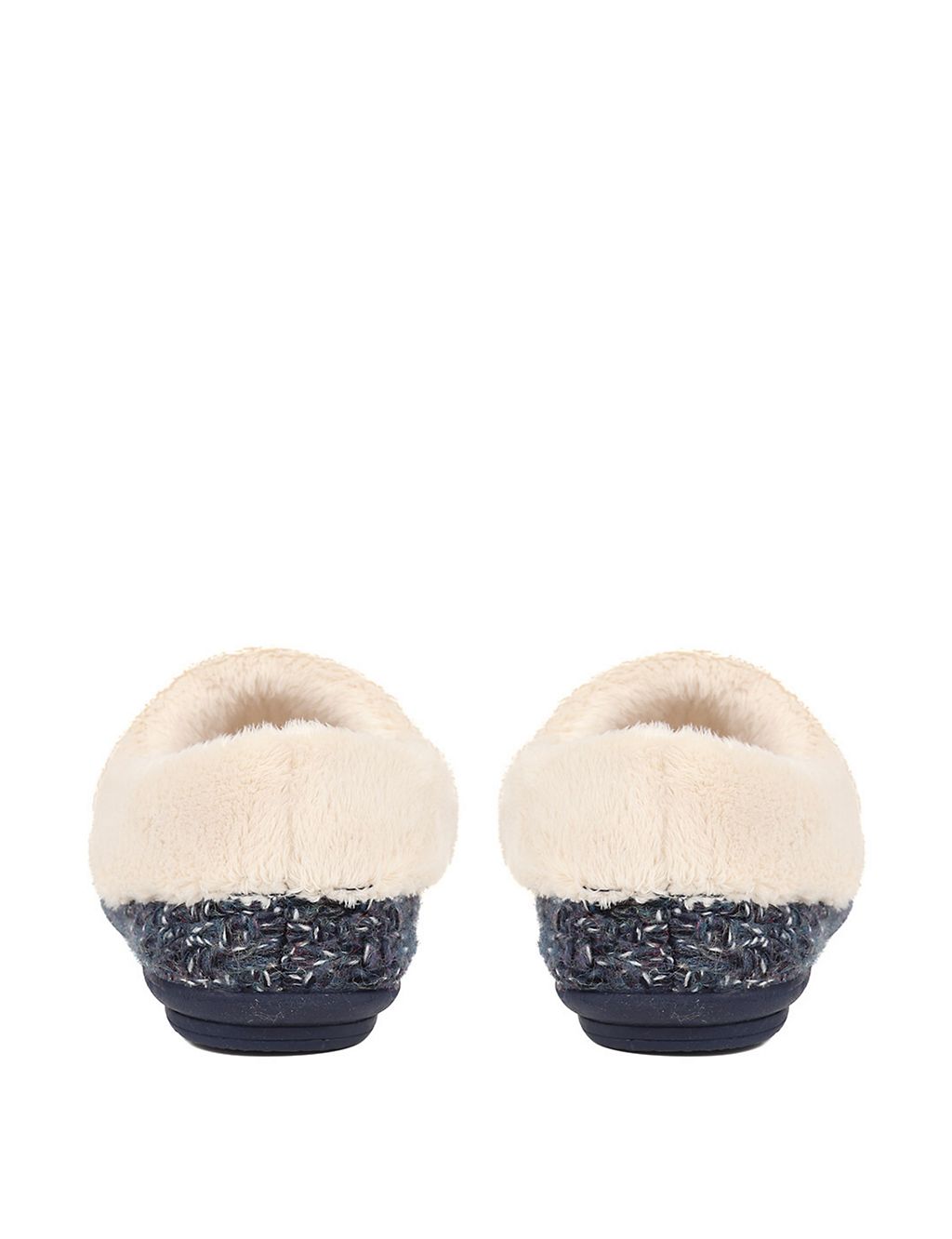 Faux Fur Lined Round Toe Slippers 5 of 6