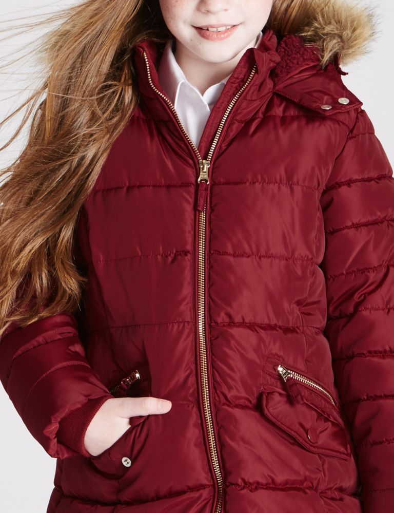 Faux Fur Padded Coat With Stormwear™ (3-16 Years) 4 of 8