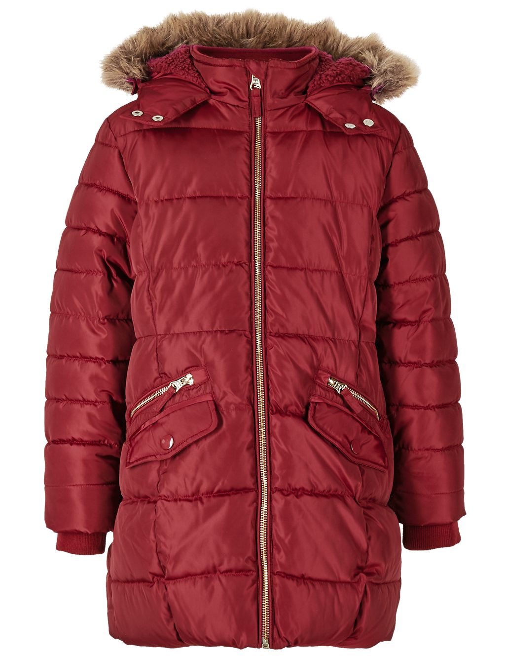 Faux Fur Padded Coat With Stormwear™ (3-16 Years) 5 of 8