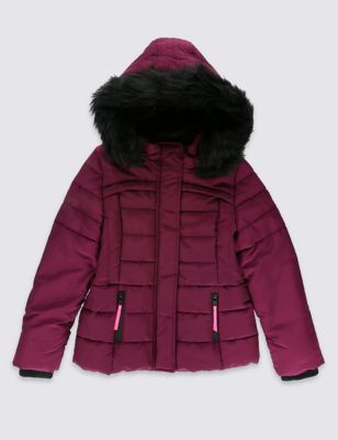 Faux Fur Padded Coat with Stormwear™ (5-14 Years) Image 2 of 6