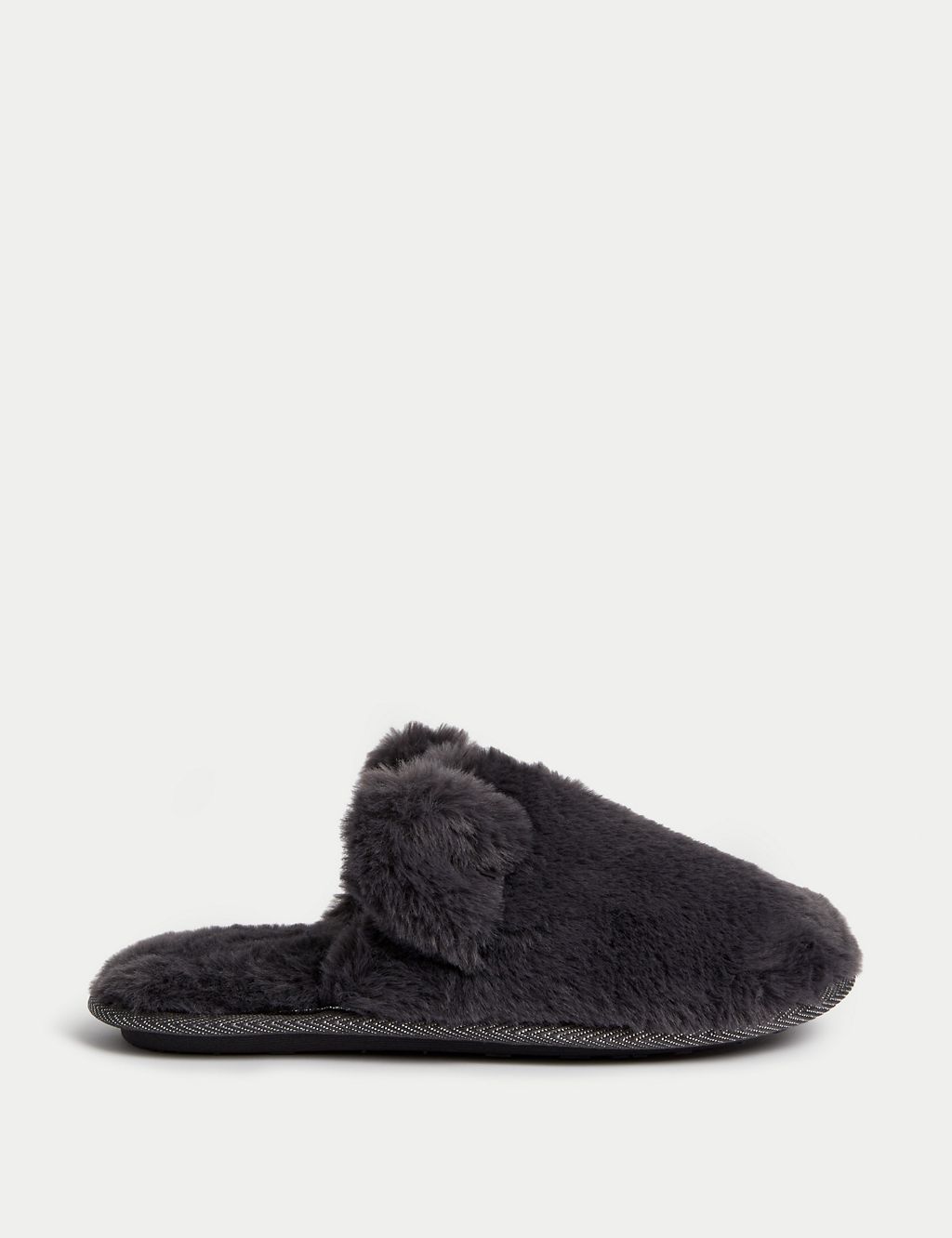 Faux Fur Round Toe Mule Slippers | M&S Collection | M&S