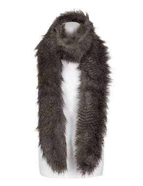 Faux Fur Scarf Image 2 of 3
