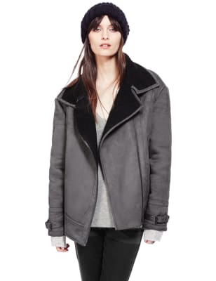 M&s on sale shearling jacket