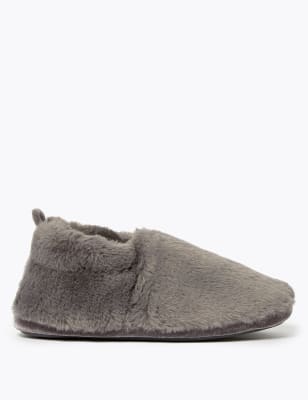 m&s grey slippers