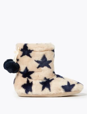 faux fur slipper boots uk