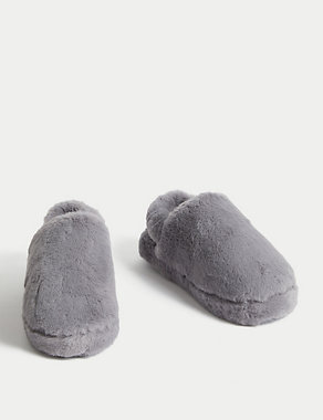 Faux Fur Slippers with Freshfeet™ Image 2 of 3