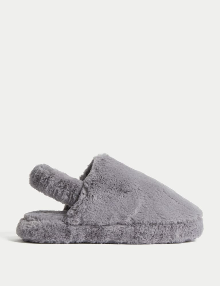 Faux Fur Slippers with Freshfeet™ 1 of 3