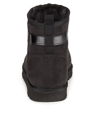 Faux Fur Strap Ankle Boots with Insolia Flex® Image 2 of 4
