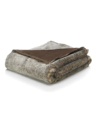 Faux Fur Throw M&S