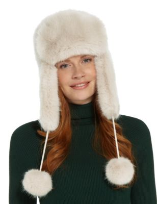 Faux Fur Trapper Hat Image 1 of 2