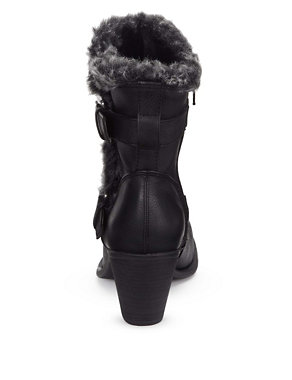 Faux Fur Trim Boots with Insolia® Image 2 of 4