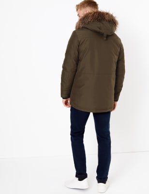 Mens parka coats marks and outlet spencer