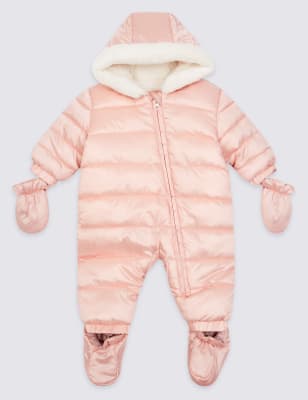 m&s baby girl snowsuit