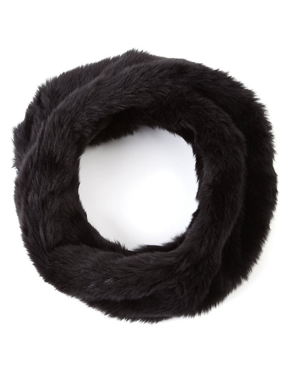 Faux Fur Twisted Snood Scarf Image 1 of 2