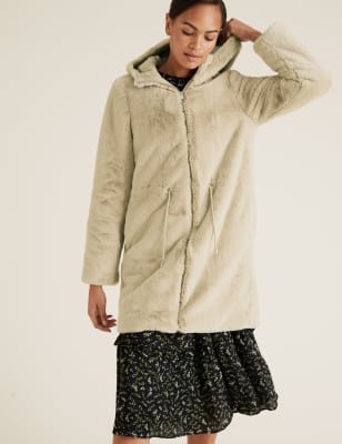 Marks and spencer faux hotsell fur coat