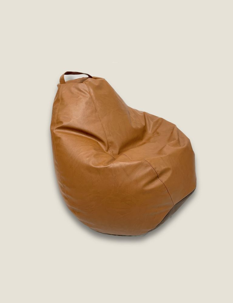 Faux Leather Beanbag 1 of 2