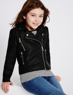 leather jacket m&s