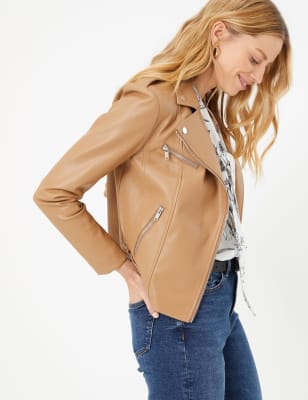 Marks and spencer sale ladies leather coats