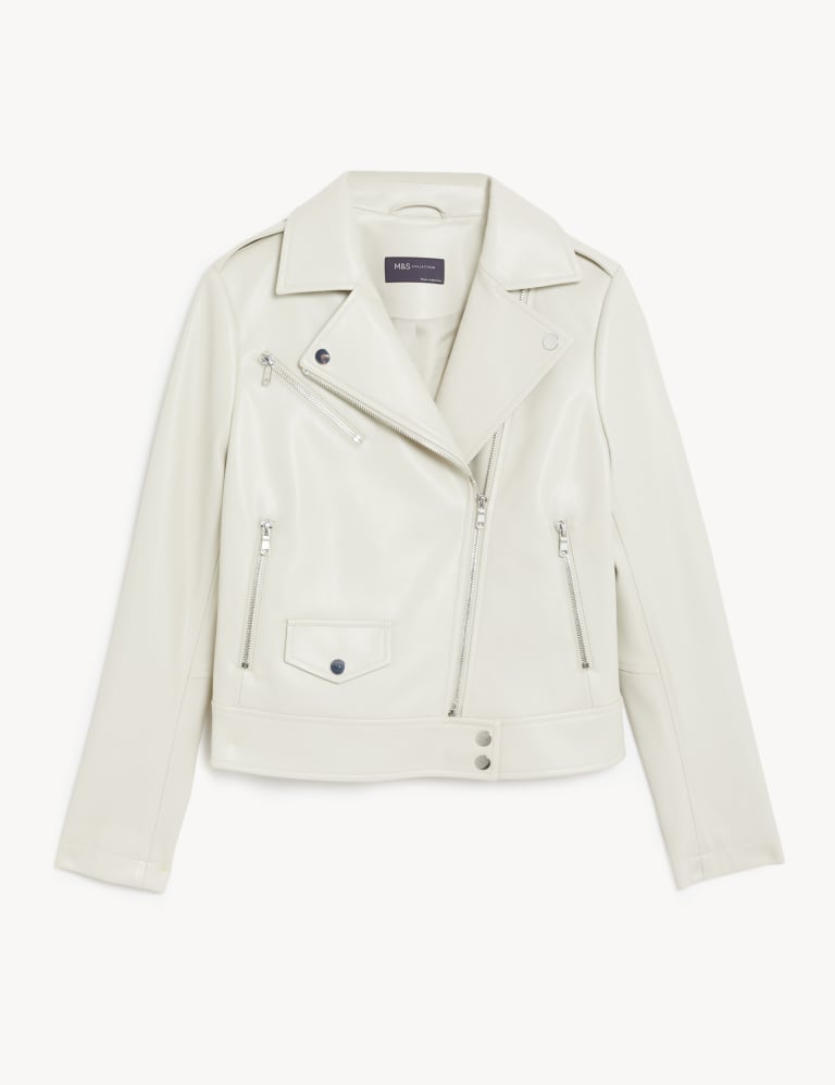 Faux Leather Biker Jacket | M&S Collection | M&S