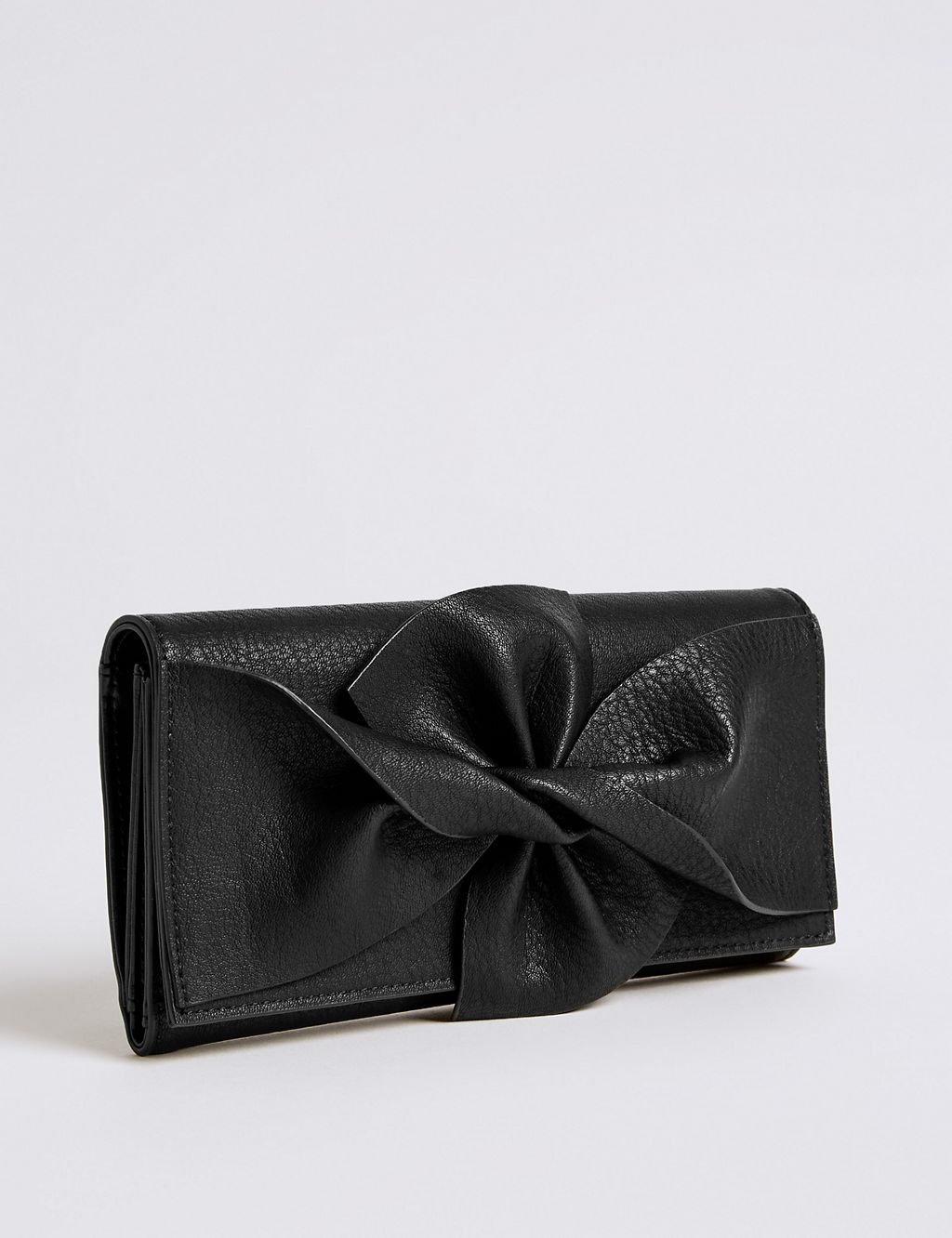 Faux Leather Bow Detail Purse 4 of 5