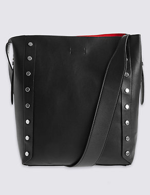 Faux Leather Bucket Shoulder Bag Image 2 of 6