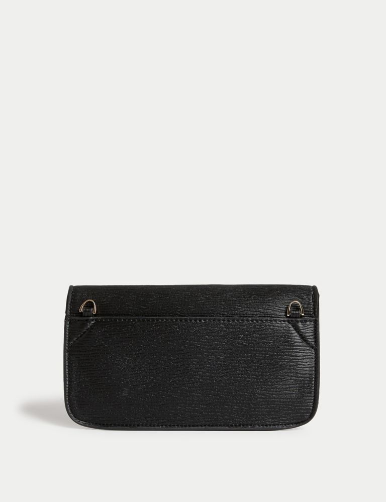 Faux Leather Chain Strap Clutch Bag | M&S Collection | M&S