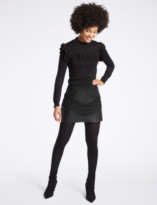 Faux leather skirt marks and outlet spencer