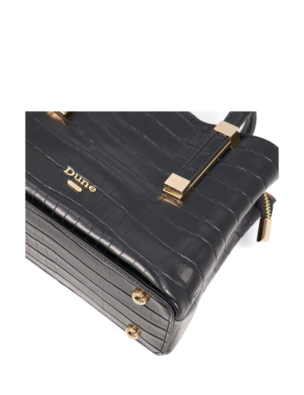 Dune kophie top croc effect purse