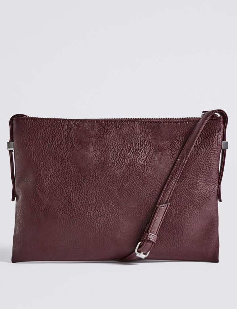 Faux Leather Cross Body Bag 4 of 5