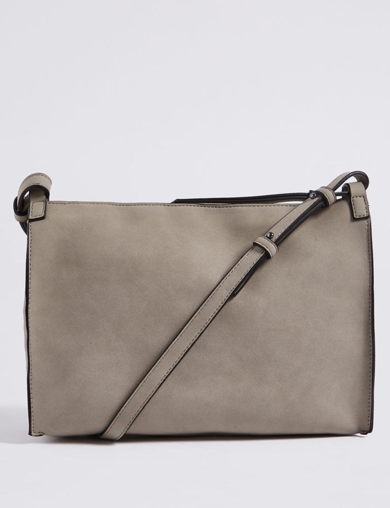 Faux Leather Cross Body Bag 4 of 5