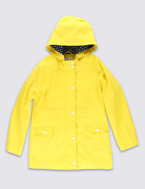 Faux Leather Fisherman Hooded Mac with Stormwear™ (5-14 Years) Image 2 of 5