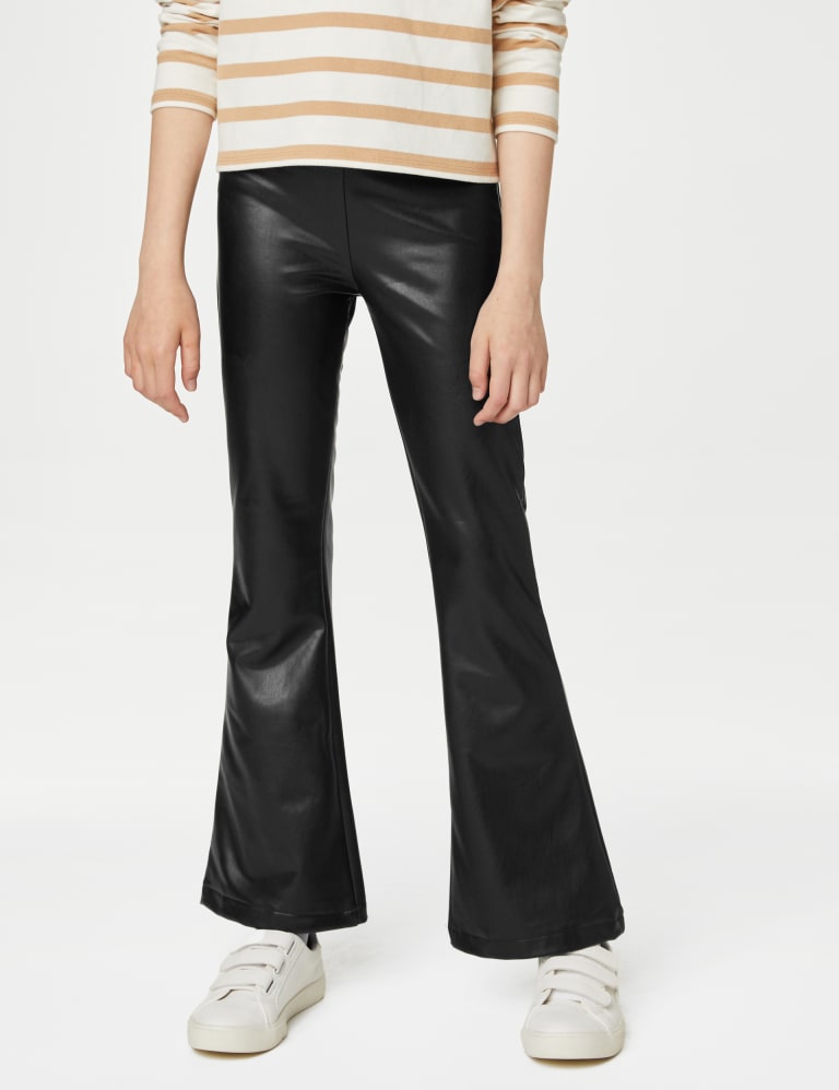 Faux Leather Flared Trousers 6 16 Yrs M S Collection M S