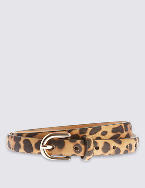 Faux Leather Leopard Belt Image 2 of 4