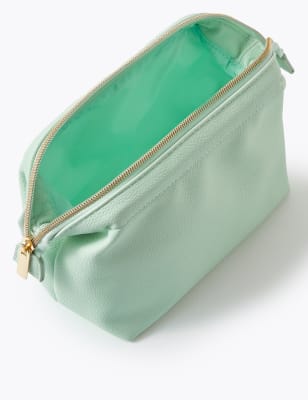 Faux Leather Make-Up Bag Image 2 of 3