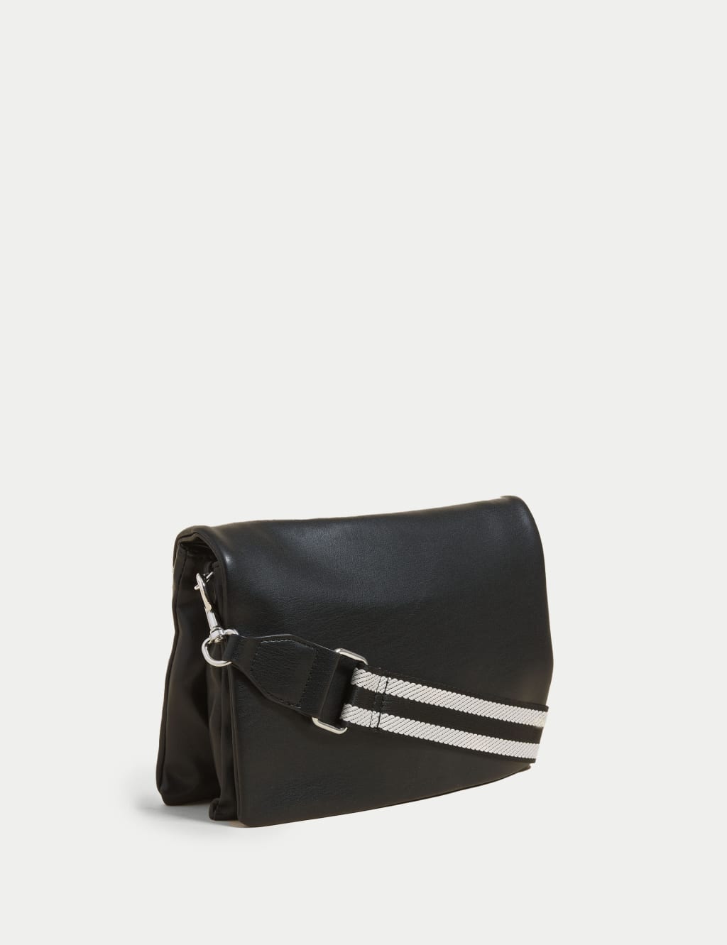 Faux Leather Messenger Cross Body Bag M&S Collection M&S
