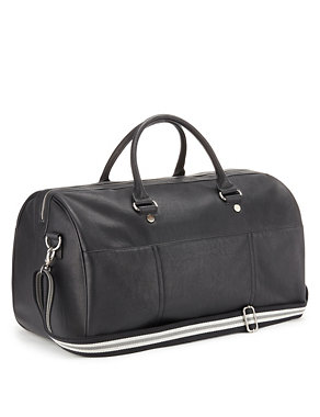 Faux Leather Panelled Holdall Image 2 of 4