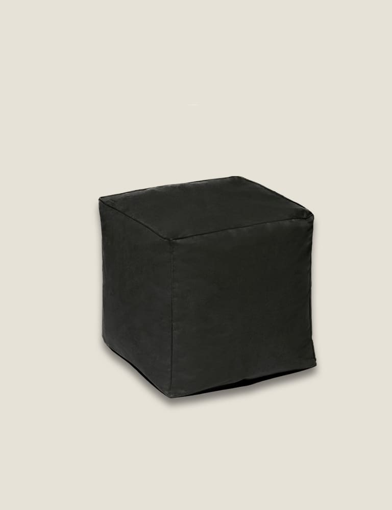 Faux Leather Pouffe Kaikoo M S