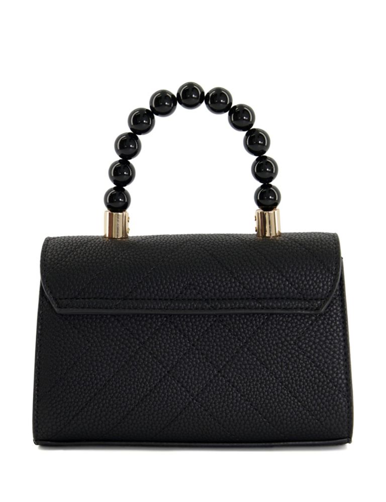 Faux Leather Quilted Mini Cross Body Bag, Dune London