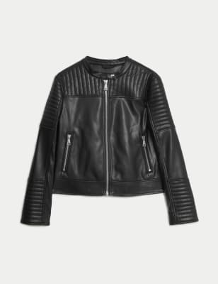 Moto black hotsell leather jacket