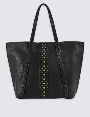 Faux Leather Shopper Bag | M&S Collection | M&S