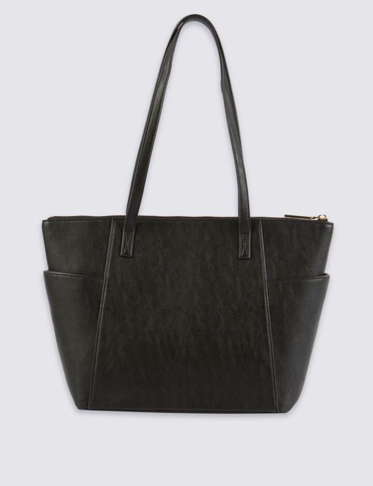 Faux Leather Shopper Bag 5 of 6